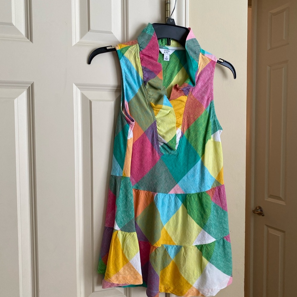 Colorful Sleeveless Women's Top